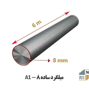 میلگرد 8 ساده حرارتی (تهران)